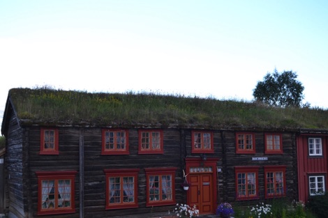 Turf roofed house Røros